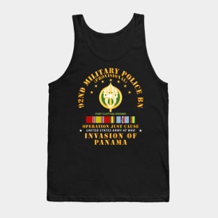 92nd Military Police Bn- Ft Clayton Panama w Svc Ribbons Tank Top